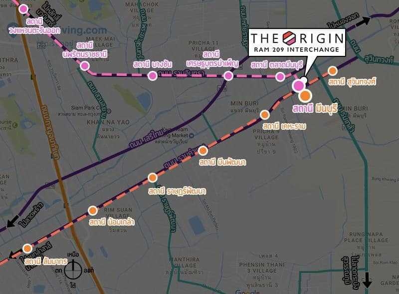 OGR133 ให้เช่า คอนโด ดิ ออริจิ้น รามฯ 209 อินเตอร์เชนจ์ ชั้น19 ขนาด 23 สตูดิโอ 1นอน1น้ำ 9,000บ. 091-942-6249