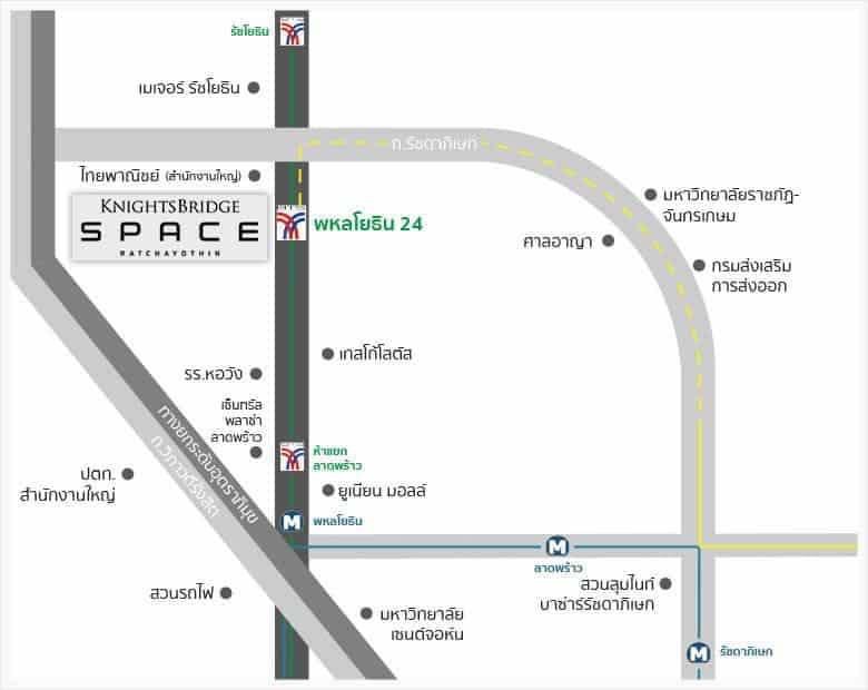 KSR106  ให้เช่าคอนโด ไนท์บริดจ์ สเปซ รัชโยธิน, ชั้น 25📌Duplex 37 ตรม. 28,000 บาท 064-959-8900